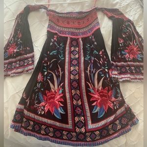 Flying tomato off the shoulder dress Fun Print size X small